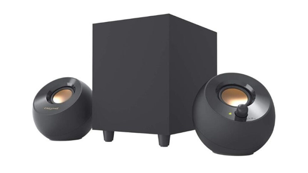 Black Friday Video Game $50 gifts - Creative - Pebble Plus 2.1 USB-Powered Desktop Speakers