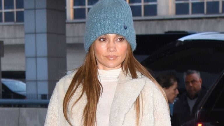 Jennifer Lopez arrives at JFK Airport in NYC