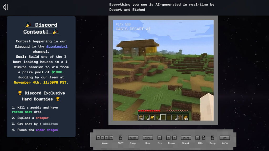 You Can Now Run a Fully AI-Generated Minecraft on a Browser, If You Like Surreal Landscapes and Playing on 20 FPS