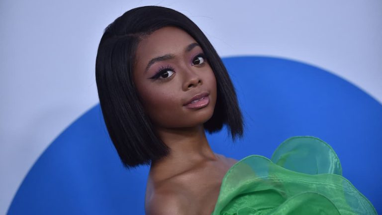 Skai Jackson posing at an event.