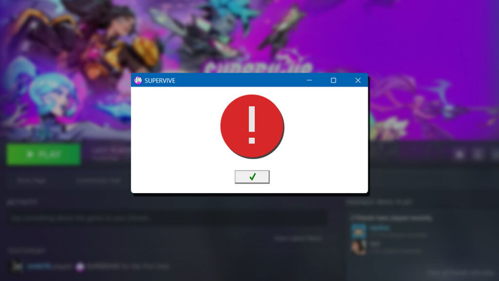 Supervive: How to Fix Crash on Start Up and Bypass the Error Message