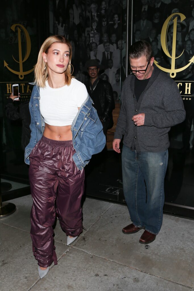 Hailey Baldwin and dad Stephen Baldwin bond over dinner at Catch LA