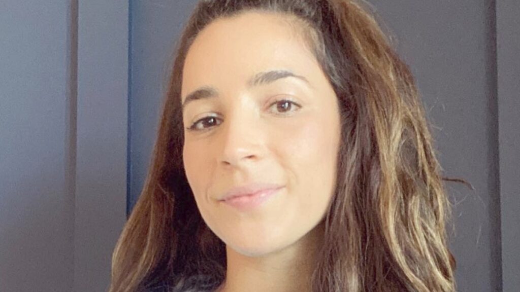 Aly Raisman smiles close up