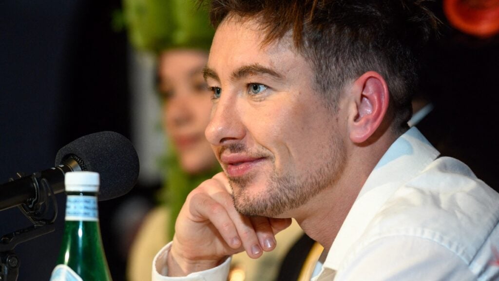 Barry Keoghan attends a press conference for the 2024 Man of the Year Award