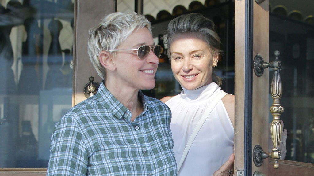 Ellen DeGeneres and Portia de Rossi after dinner date in West Hollywood