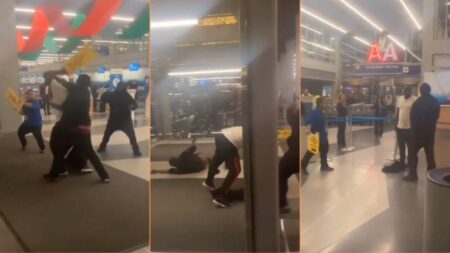 Fight Using Wet Floor Signs Breaks Out at Chicago Airport ‘This Is Some Waffle House Shit'