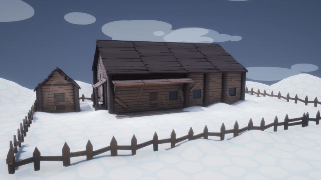 A winter cabin from How to Build a Snowman