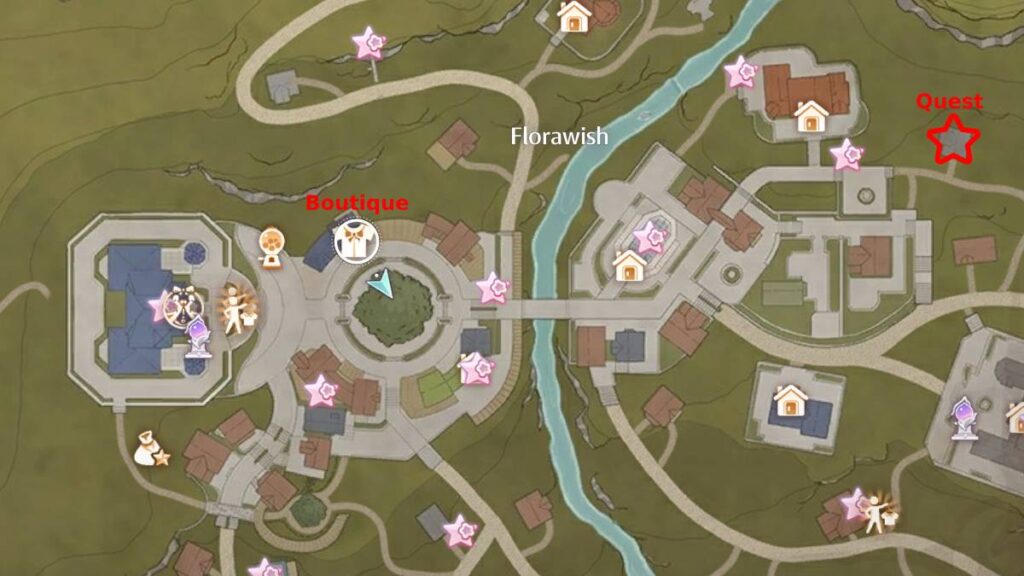 Infinity Nikki Florawish Map