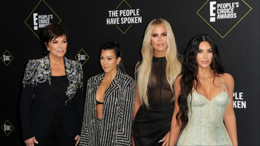 Kris Jenner and her Kardashian children at the 2019 E! People's Choice Awards