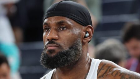 LeBron James gears up for some Team USA basketball at the 2024 Paris Sumer Olympic Games