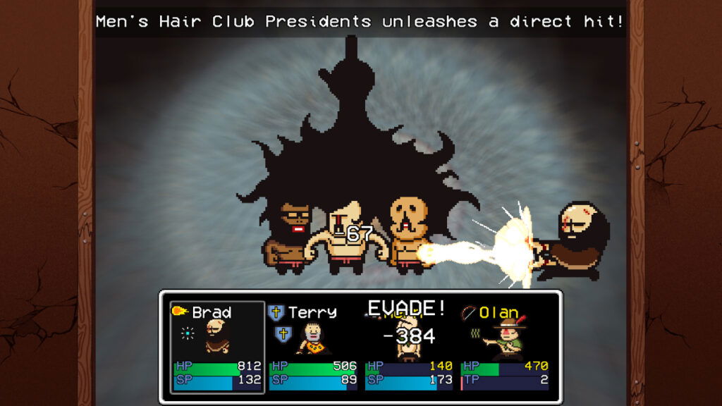 A fight against the Men's Hair Club Presidents in Lisa: The Painful