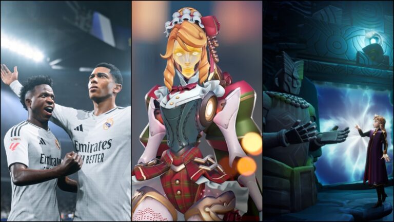 Characters from EA Sports FC 25, Overwatch 2, and Disney Dreamlight Valley