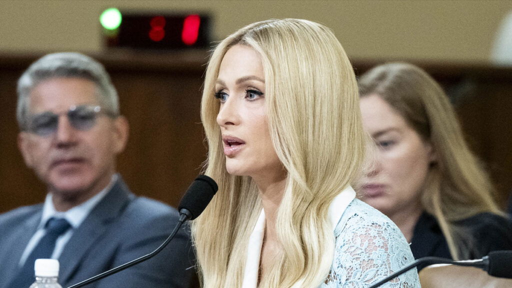 Paris Hilton at a Congressional Hearing