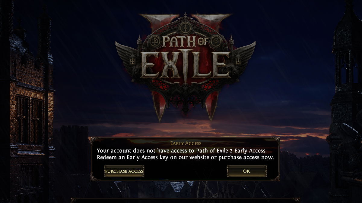 Как исправить, что ваша учетная запись не имеет доступа к Path of Exile 2