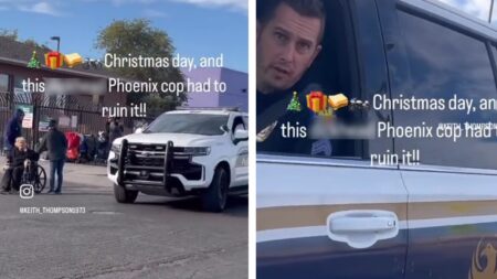 Phoenix Police Officer Harrassing Christmas