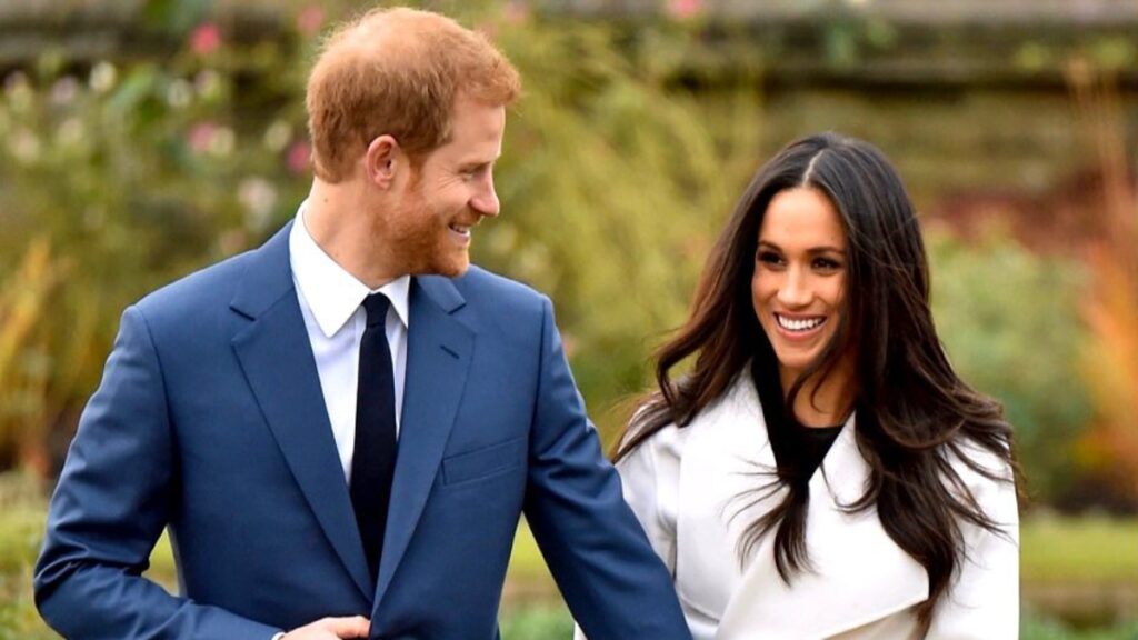 Prince Harry and his wife Meghan Markle.