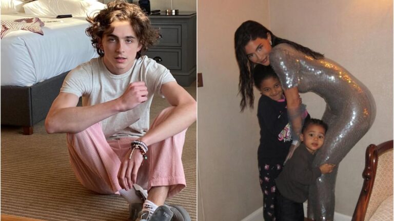 Timothee Chalamet Kylie Jenner and kids