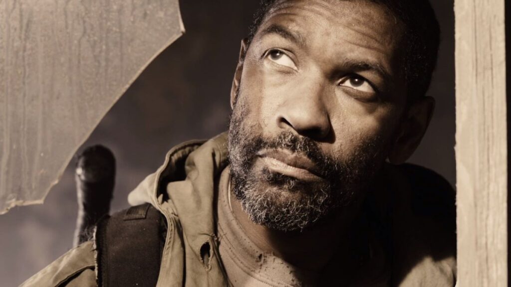 A shot of Denzel Washington from The Book of Eli