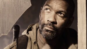 A shot of Denzel Washington from The Book of Eli