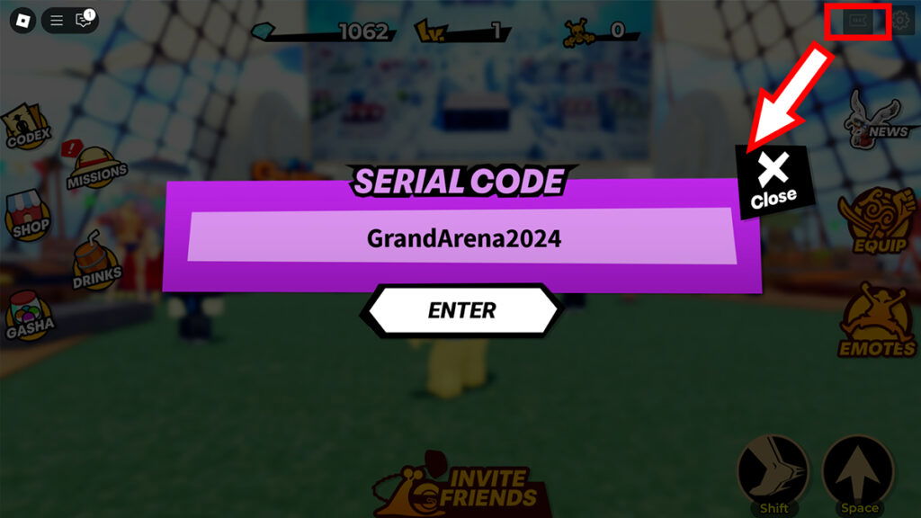 How To Redeem Promotional Codes in One Piece Grand Arena