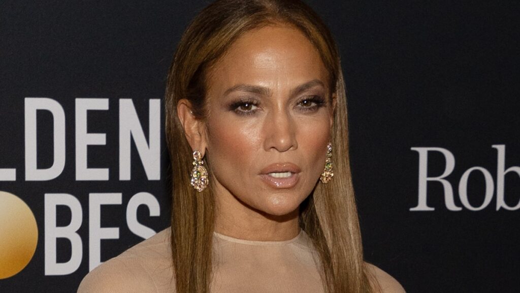 Jennifer Lopez on the red carpet.