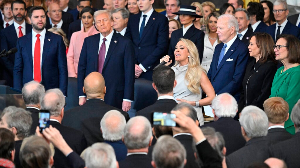 Carrie Underwood sings at Donald Trump and J.D Vance Swearing-In at the US Capitol