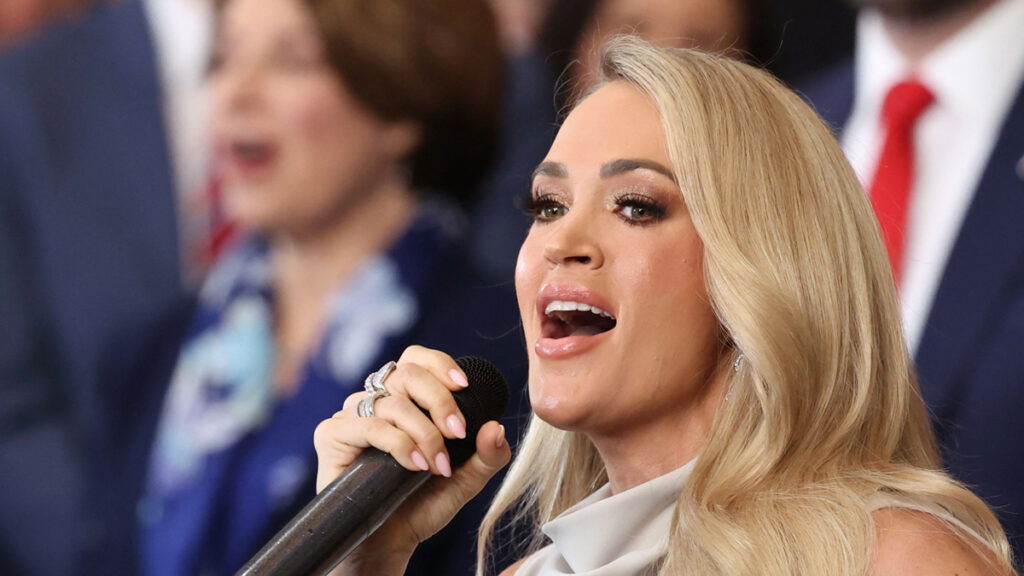 Carrie Underwood sings at Donald Trump and J.D Vance Swearing-In at the US Capitol