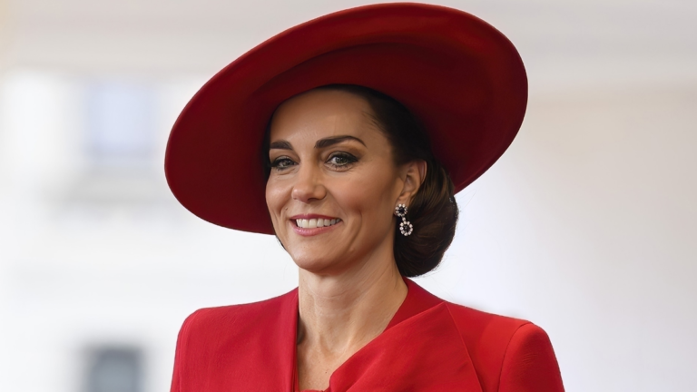 Catherine, Princess of Wales, Kate Middleton with a Red Hat