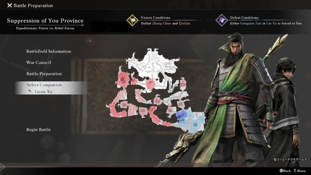 Dynasty Warriors Origins Guan Yu Playable Character