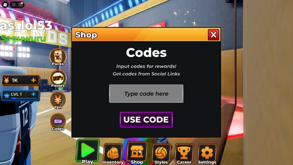 Roblox Haikyuu Legends Codes