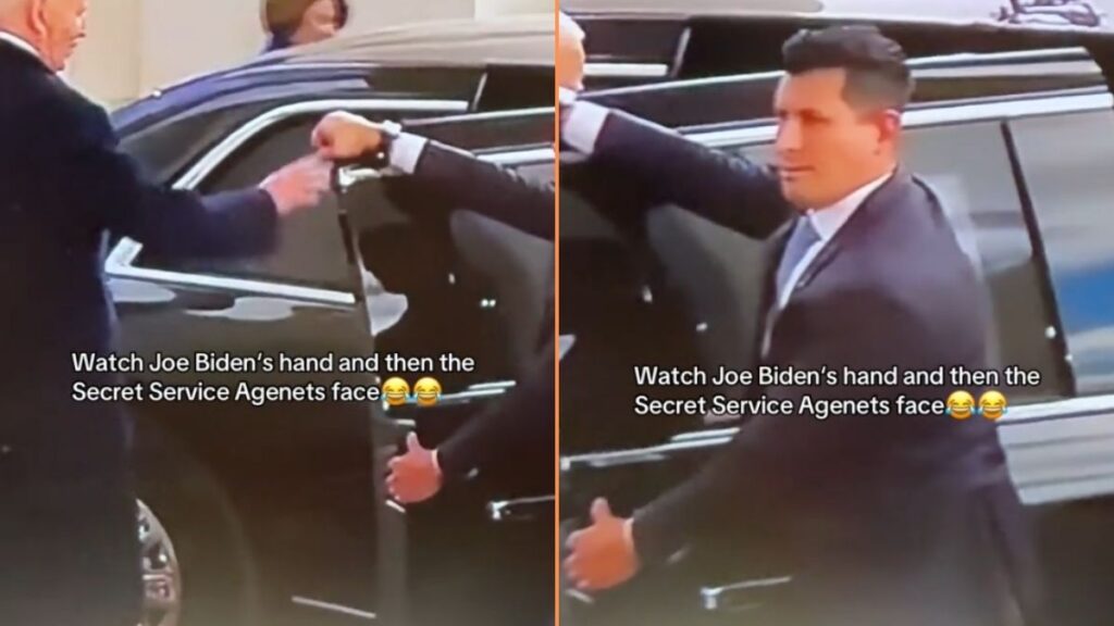 Joe Biden Gets Uncomfortably Handsy with Secret Service Before Leaving The White House 'He Was Like Just Get in the Car Joe'