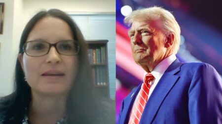 US District Judge Aileen Cannon and Donald Trump photo merge.