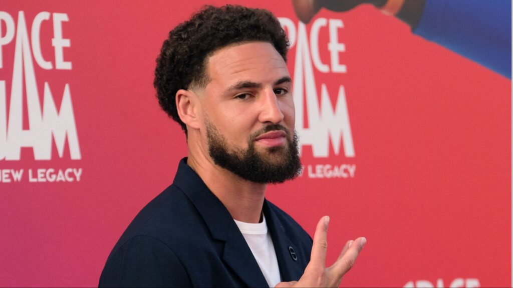 Klay Thompson at the Space Jam A New Legacy Premiere in Los Angeles