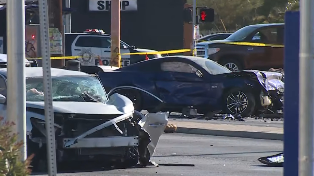 Las Vegas Man Car Crash After Killing Girlfriend