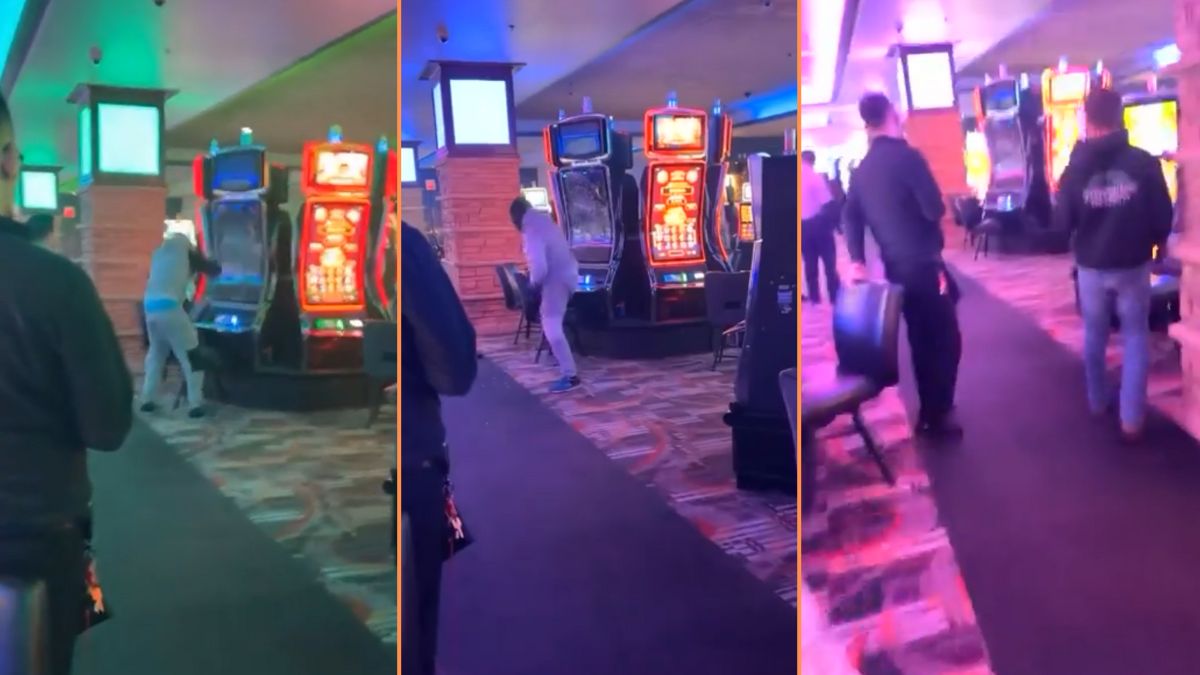 Las Vegas Man Crashes Out and Destroys Slot Machine After Losing: ‘Great Way to Lose Even More Money!’