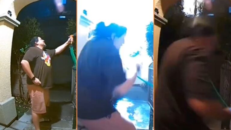 Los Angeles Man Attempts to Put Out Fire Due to a Blown Transformer as a Second One Blows Up: ‘These Winds Are No Joke!’ Los Angeles Man Attempts to Put Out Fire Set by Blown Transformer as a Second Blows Up 'These Winds Are No Joke!'