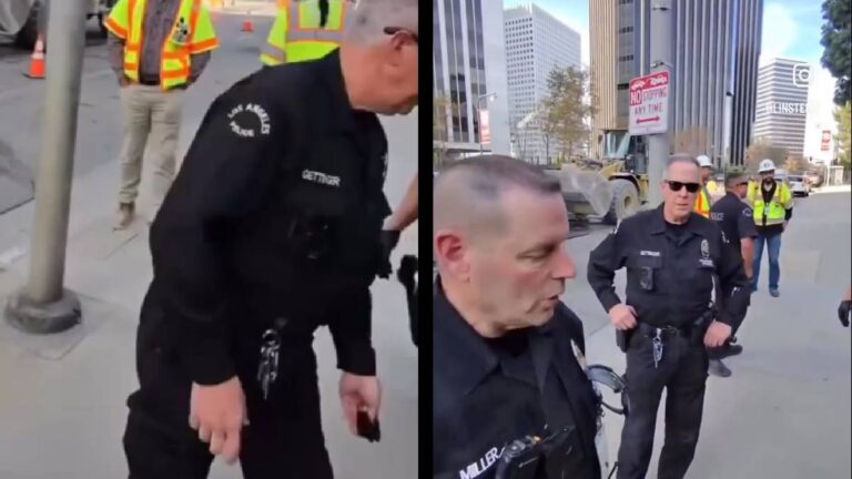 Los Angeles Police Officer Gets Angry After Getting Caught Littering: ‘This Guy Called Them Out in Such a Good Way’ Los Angeles Police Officer Littering