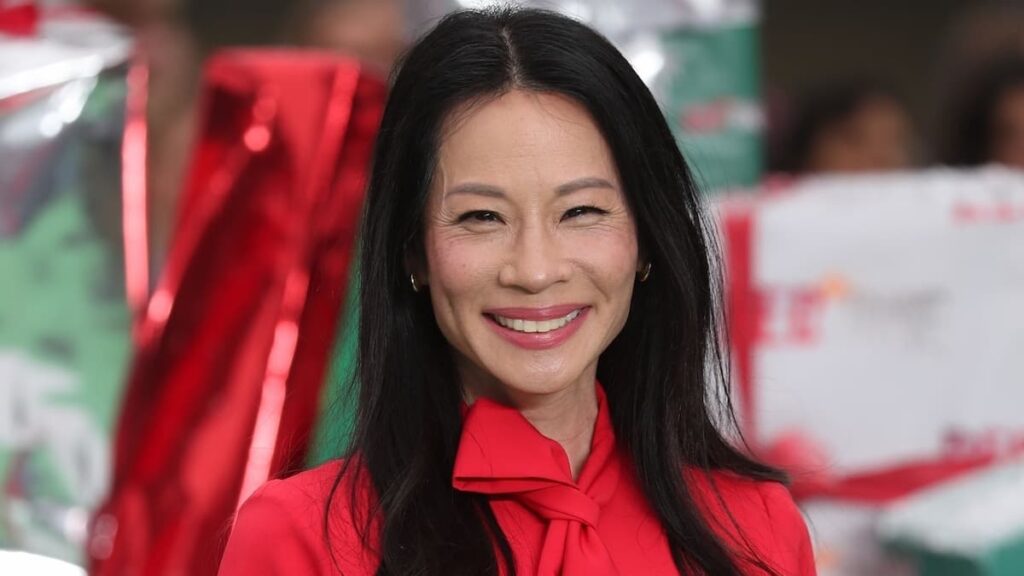 Lucy Liu on red carpet for RED ONE premiere