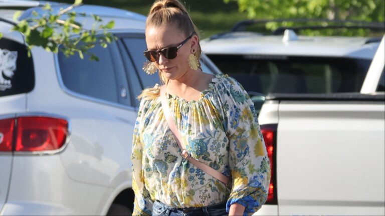 Maci Bookout arrives at her son's baseball game