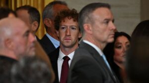 Meta CEO Mark Zuckerberg attends the 60th inaugural ceremony where Donald Trump was sworn in as the 47th president