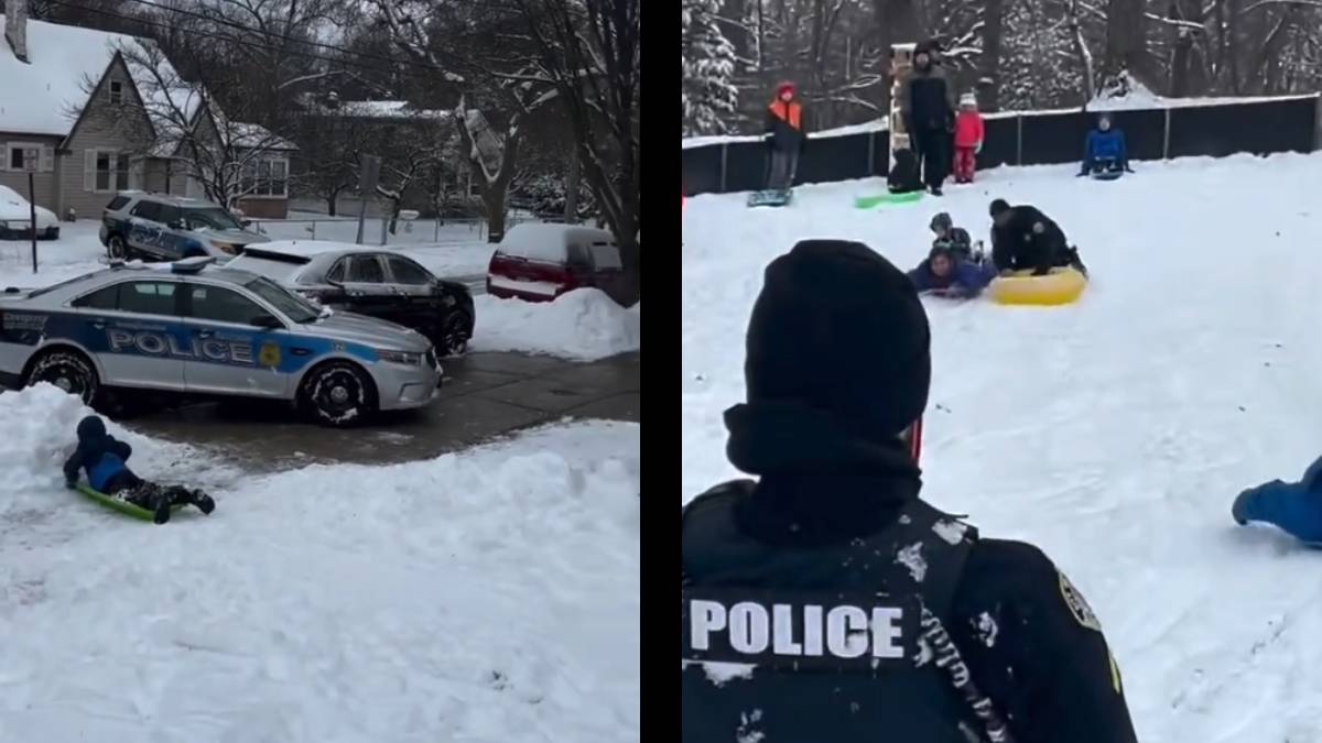 Maryland Homeowner Calls the Cops Over Children Playing in the Snow, But the Outcome Wasn’t What They Expected: ‘Don’t Slide Here… Without Us 😅’