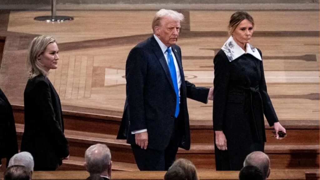 Melania Trump Roasted for 'Pilgrim Chic' Outfit at Jimmy Carter's Funeral