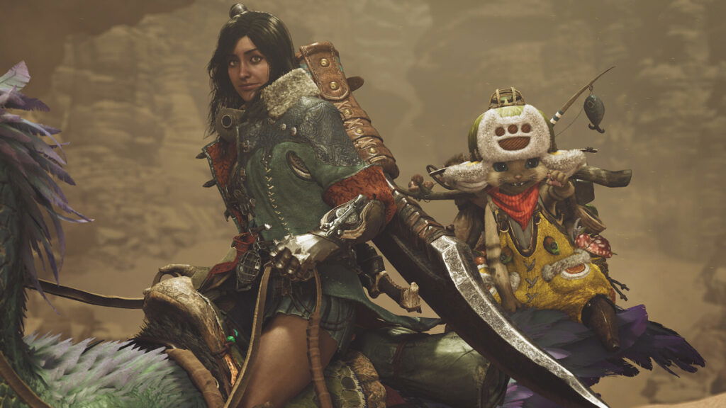 A rider and their companion in Monster Hunter Wilds