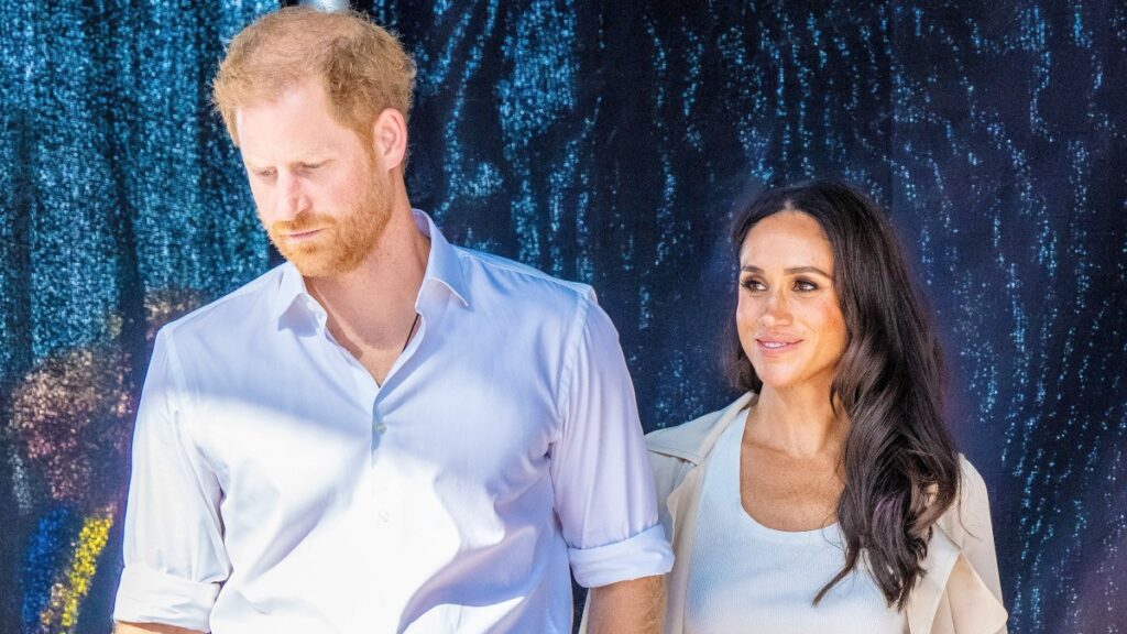 Prince Harry and his wife Meghan Markle.