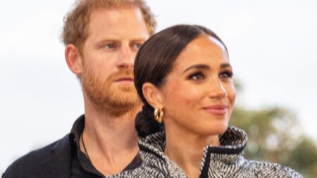 Prince Harry and his wife Meghan Markle at a fundraiser.