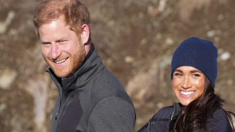 Prince Harry and Meghan Markle join a training session for Bob Skeleton competitors at the Invictus Games Vancouver Whistler 2025 ahead of Meghan's Netflix show.