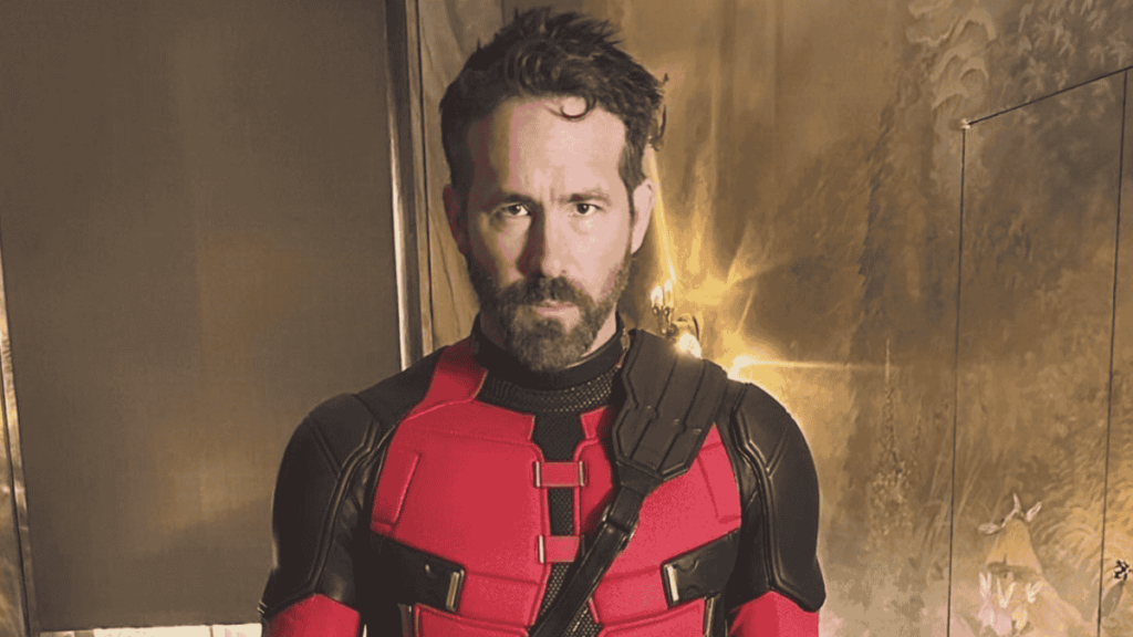 Ryan Reynolds in his 'Deadpool' costume