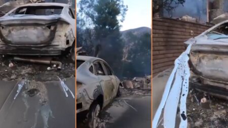 The Palisades Wildfires in Los Angeles Melted Nearby Cars 'That's Insane'