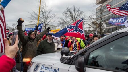 Trump supporters storm Capitol building in Washington. 06 Jan 2021