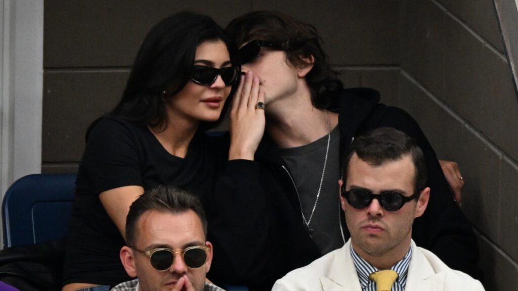 Kylie Jenner and Timothee Chalamet at the US Open